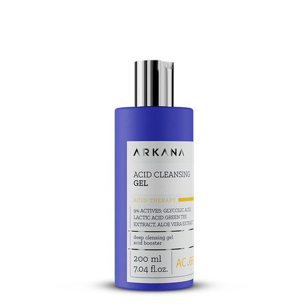 Acid Cleansing Gel - Предпилинговый очищающий гель с кислотами 200 мл, ARKANA