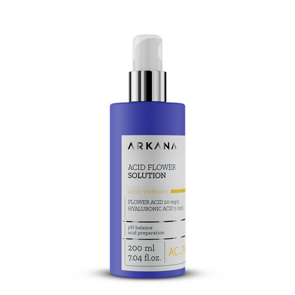Acid Flower Solution - Тоник для лица с цветочной и гиалуроновой кислотами, 200 мл, ARKANA