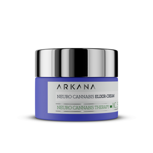 Neuro Cannabis Elixir/Cream Восстанавливающий нейрокрем - эликсир для лица со стволовыми клетками конопли, ARKANA