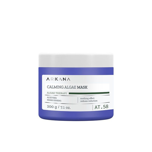 Calming Algae Mask - Успокаивающая маска для гиперчувствительной кожи, раздраженной кожи 200 гр, ARKANA